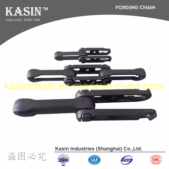 コンベヤライン用ピッチ160mmのドロップ鍛造リベットレスチェーン